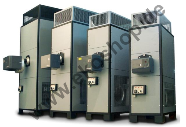 Warmluftheizgerät HP 180, 180 kw mit Gebläse für Heizölbrenner / Universalölbrenner